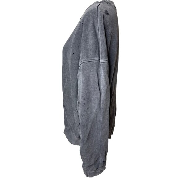 Zara Distressed Gray Sweater L/XL - Picture 3 of 8